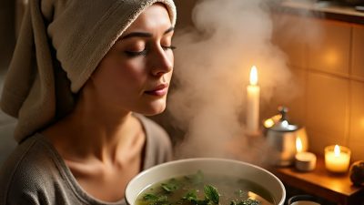 DIY Herbal Steam for Stuffy Nose Relief